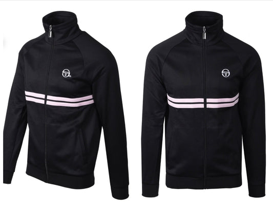 Sergio Tacchini Dallas - Mcenroe Black/Lilac - Track Top RRP £80