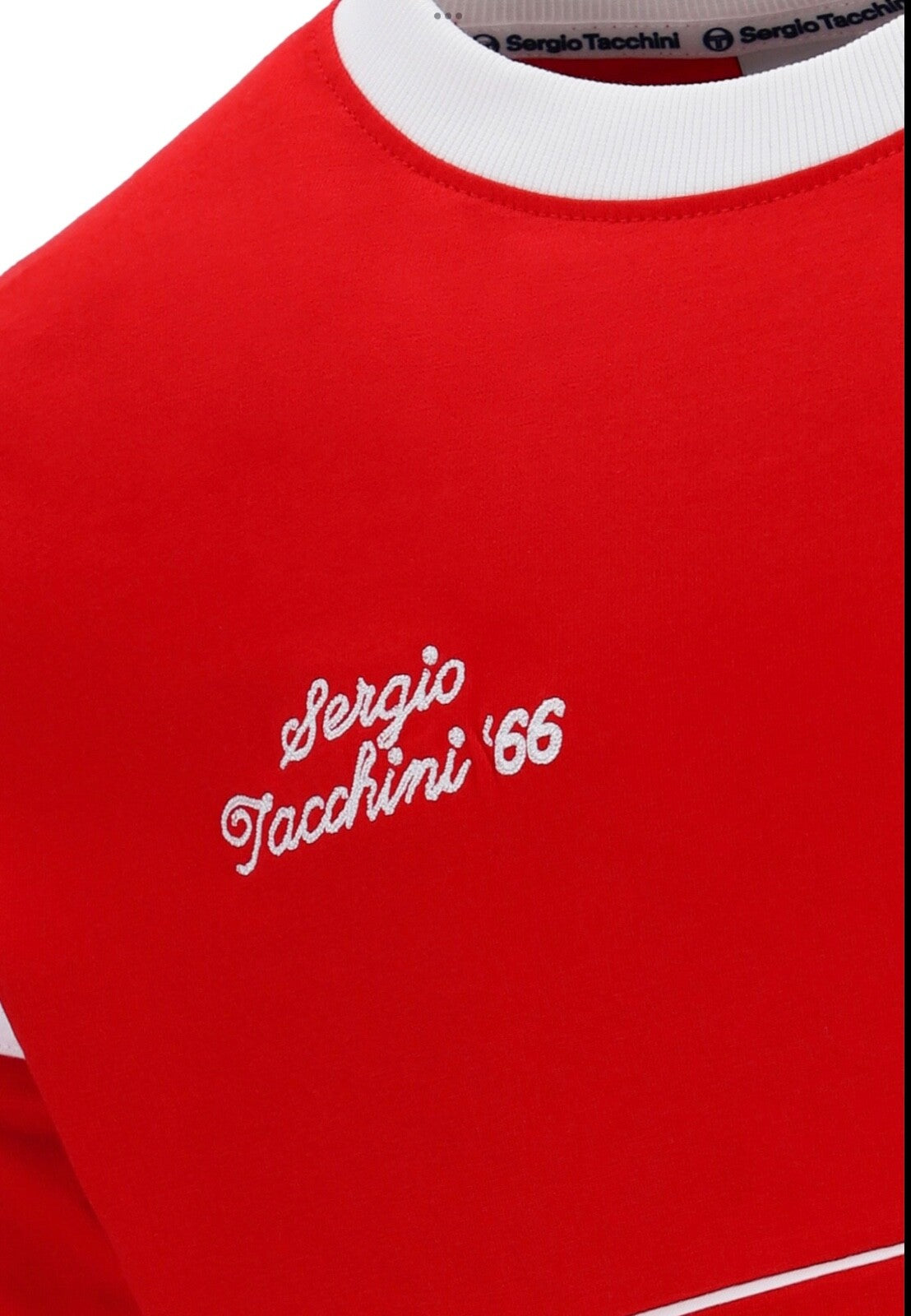 Sergio Tacchini Orion Davis Tennis T-Shirt - Ltd Edition - McEnroe - Red
