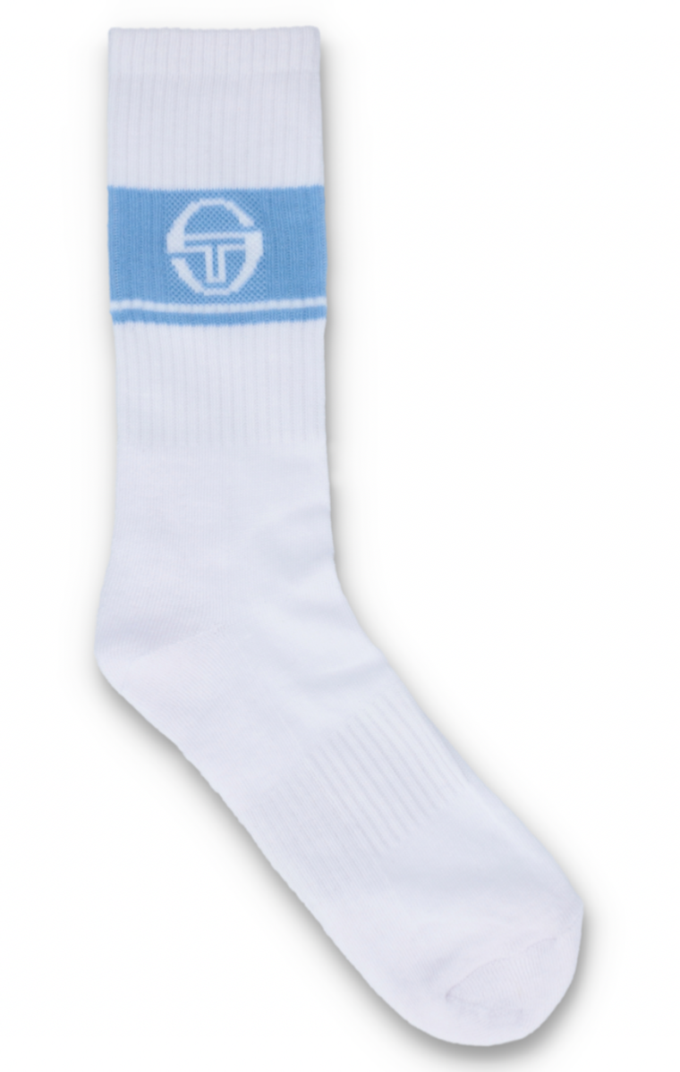 Sergio Tacchini/John McEnroe 3 x Pairs of White &nPastel Colour Tennis Socks3