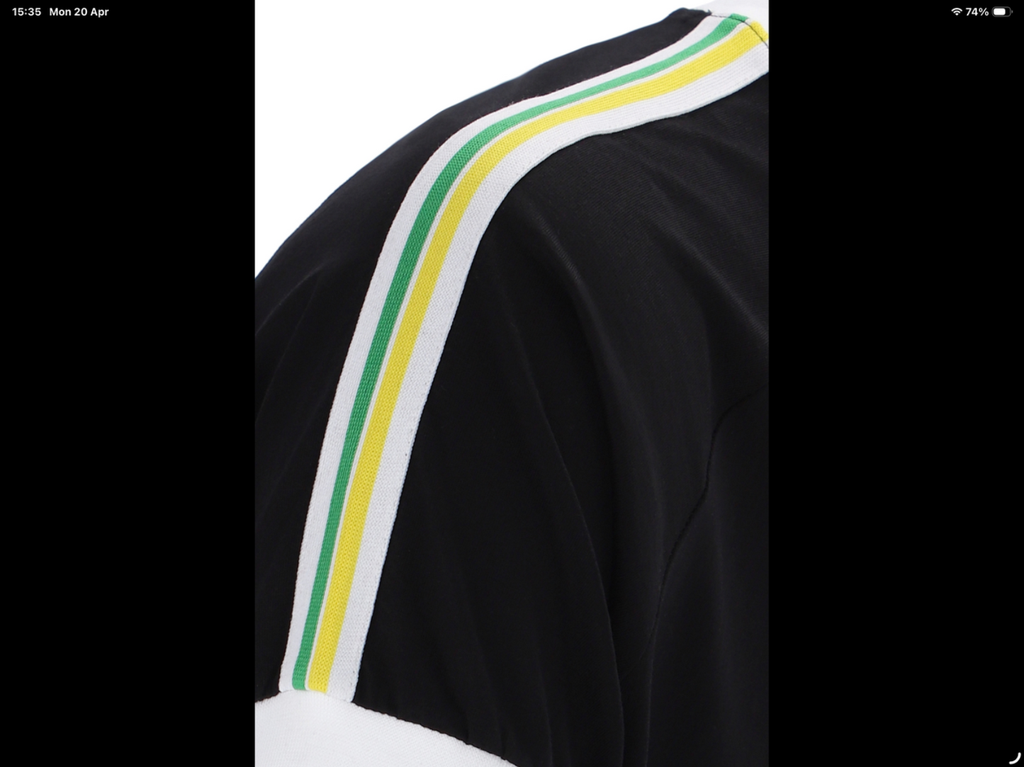 Sergio Tacchini Pino Ringer Black T-Shirt - World Cup Edition