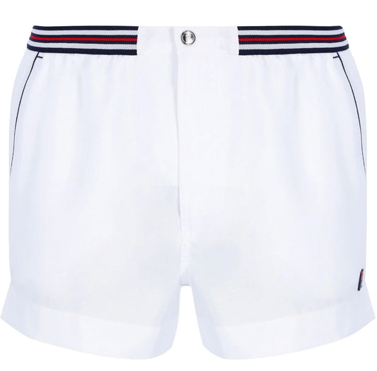 Fila Borg Hightide Retro Wimbledon White Tennis Shorts(Football Casuals)
