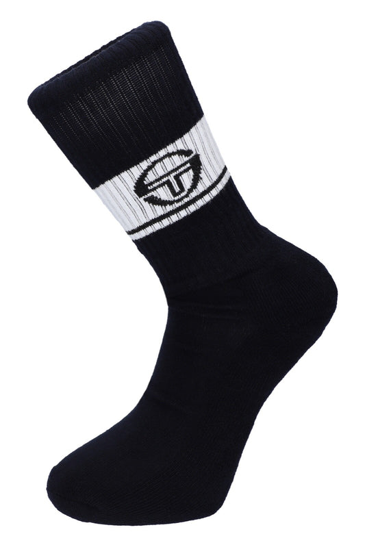 Sergio Tacchini/John McEnroe- 3 x Pairs of Tennis Socks-White/Navy or Navy/White