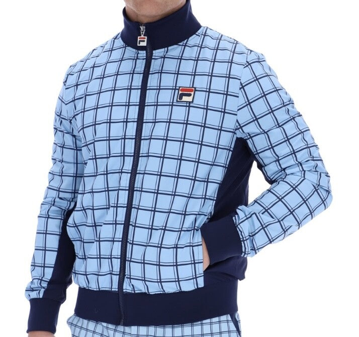 Fila Vintage Borg (Morgan) Tennis Track Top in Blue Exclusive! 20250