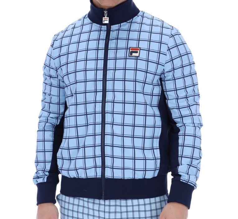 Fila Vintage Borg (Morgan) Tennis Track Top in Blue Exclusive! 20254