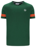 Sergio Tacchini Grello Green/Tangerine T-Shirt - Ltd Edition - 100% Cotton