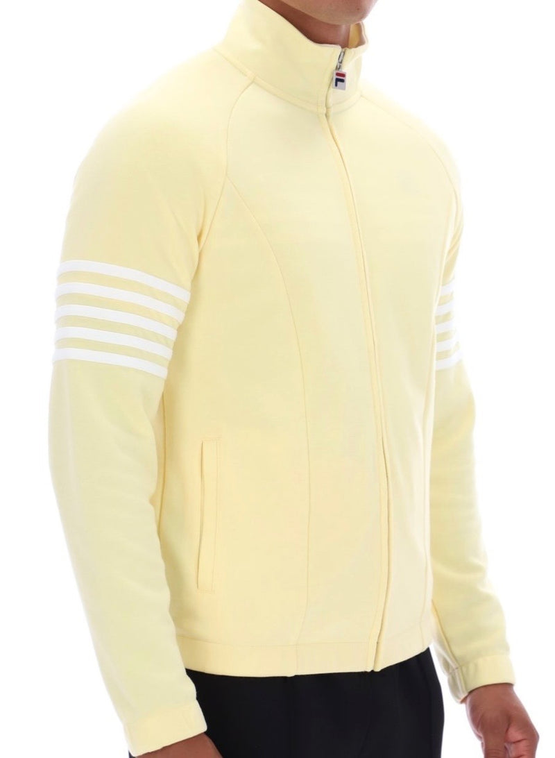 Fila Vintage Patrice Track Top in Yellow (Double Cream)