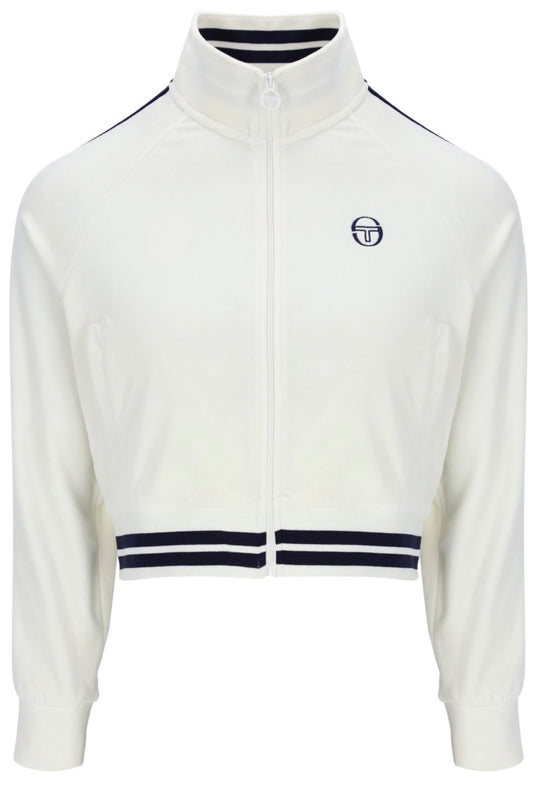 Sergio Tacchini Carmella Women’s Velour Gardenia/Blue Track Jacket Summer 2026