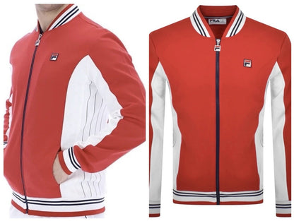 Fila Settanta Wimbledo Red Tennis Track Top - RRP £75 - Bjorn Borg