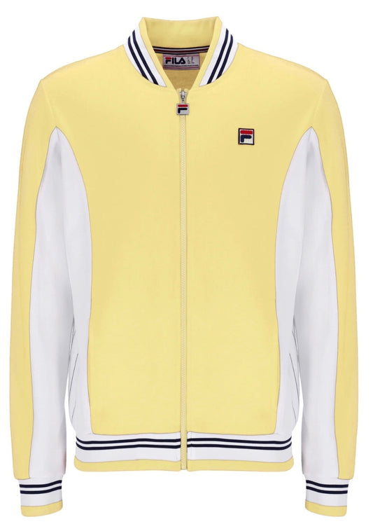 Fila Vintage Settanta Borg Yellow Tennis Track Top - Oxford, Brazil, Wolves
