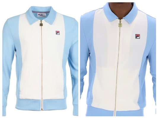 Fi Tommaso Off White/Blue Track Top - RRP £75 - Bjorn Borg