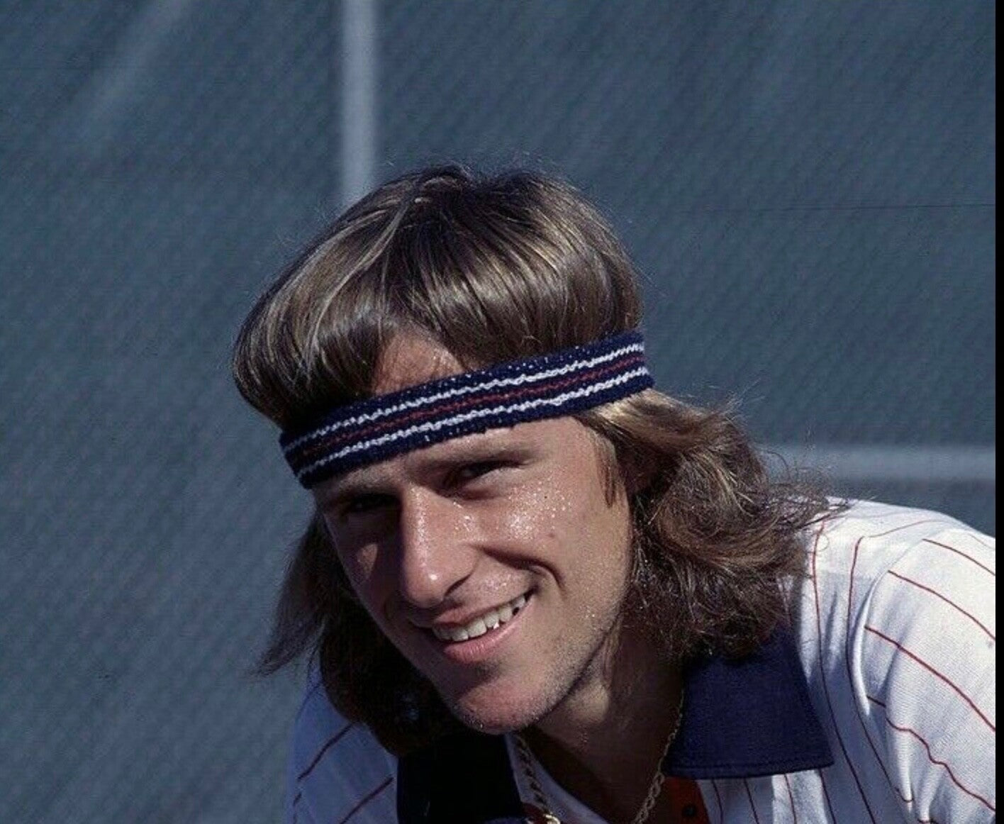 Original Bjorn Borg Navy Fila Tennis Headband - Wimbledon - Ltd Edition.