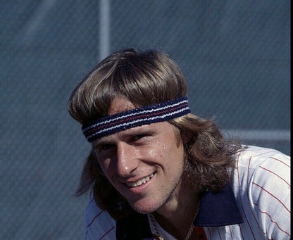 Original Bjorn Borg Navy Fila Tennis Headband - Wimbledon - Ltd Edition.