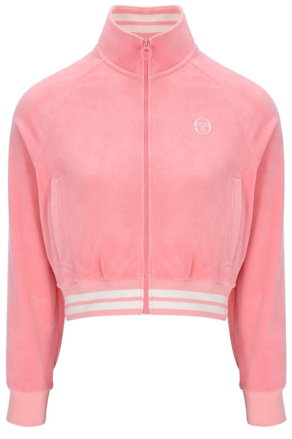 Sergio Tacchini Carmella Women’s Luxurious Pink Vekour Track Top