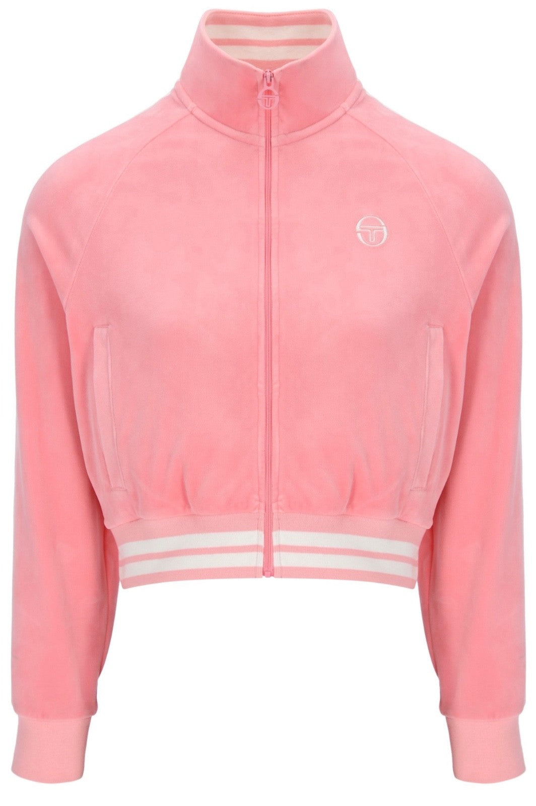 Sergio Tacchini Carmella Women’s Luxurious Pink Vekour Track Top
