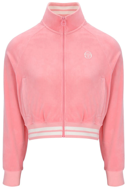Sergio Tacchini Carmella Women’s Luxurious Pink Vekour Track Top