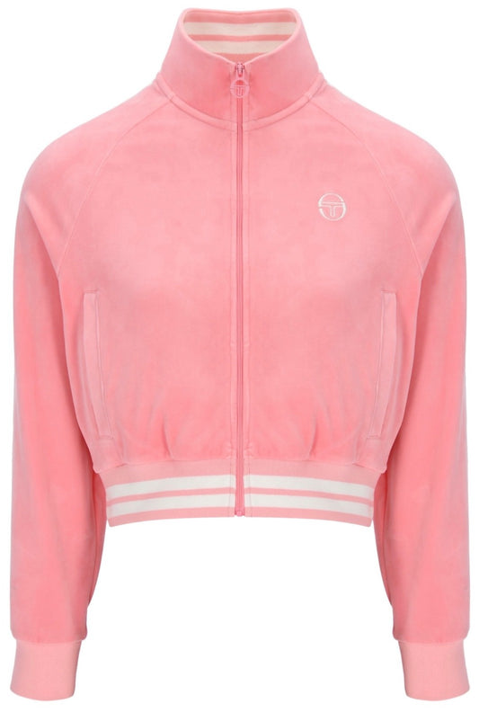 Sergio Tacchini Carmella Women’s Luxurious Pink Vekour Track Top