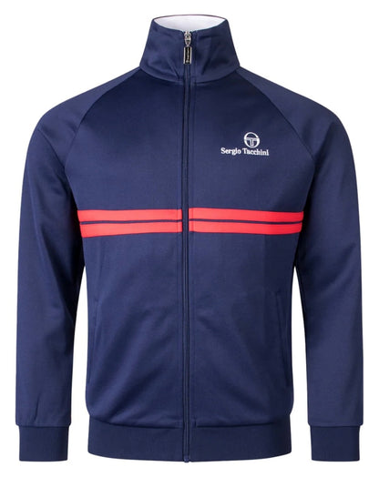 Sergio Tacchini New Dallas John Mcenroe Navy - Tennis Track Top RRP £80