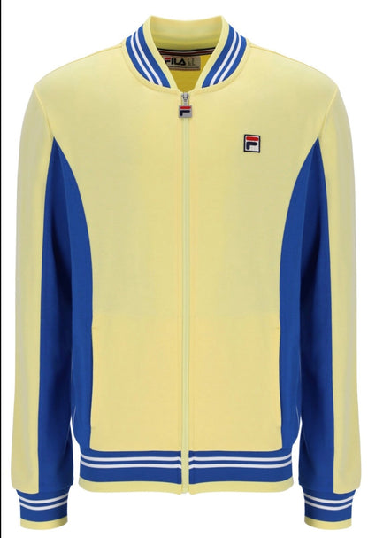 Fila Vintage Borg Wimbledon Settanta Tennis Track Top (Yellow/Blue RRP £80