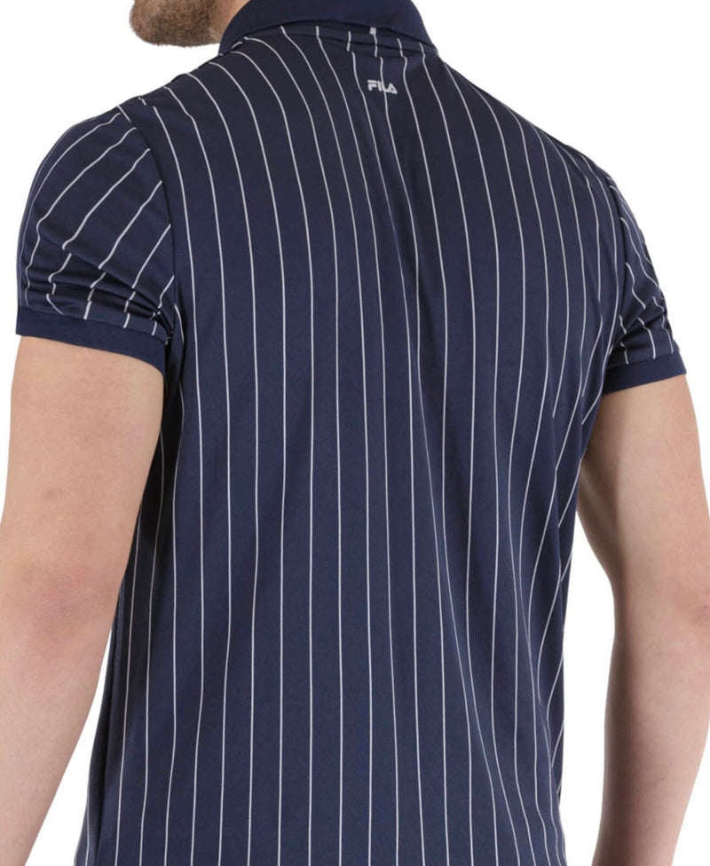 Fila Bjorn Borg Heritage Polo -Blue U.S Open Performance Tennis Shirt