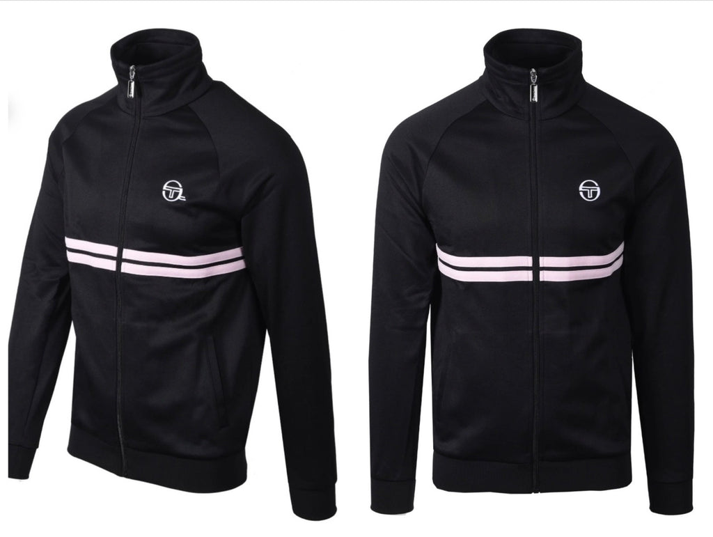 Sergio Tacchini New Dallas John Mcenroe Black & Lilac - Tennis Track Top RRP £80