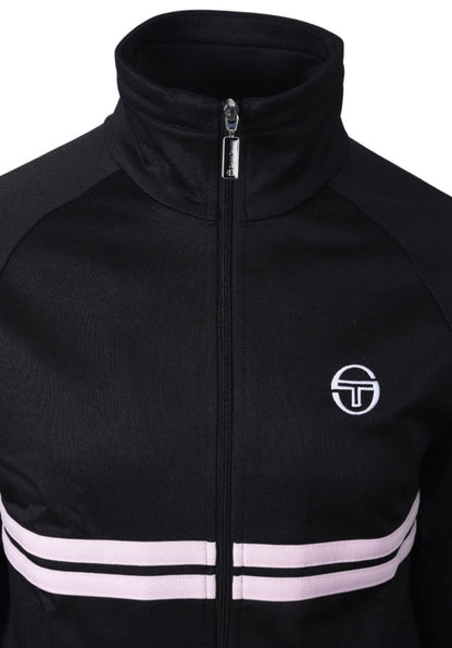 Sergio Tacchini New Dallas John Mcenroe Black & Lilac - Tennis Track Top RRP £80