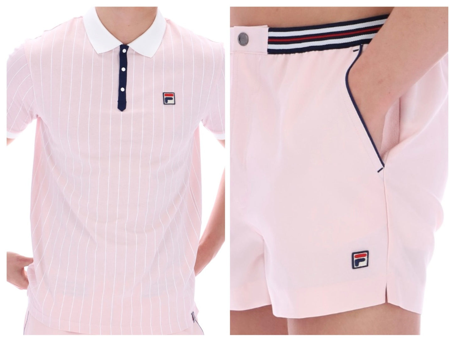 ‘Go Pink’! Fila Borg BB1 Pink Polo & Hightide Pink Tennis Shorts Outfit RRP £90