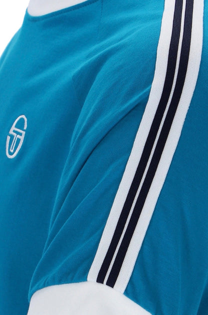 Sergio Tacchini Pino Ringer Mykonos Blue T-Shirt - World Cup Edition