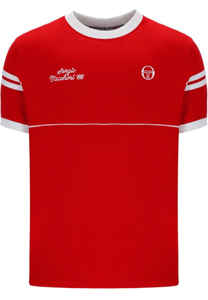 Sergio Tacchini Orion Davis Tennis T-Shirt - Ltd Edition - McEnroe - Red