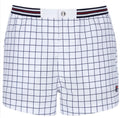 Fila Borg Hightide Retro Borg Wimbledon White Check Tennis Shorts (Casuals)