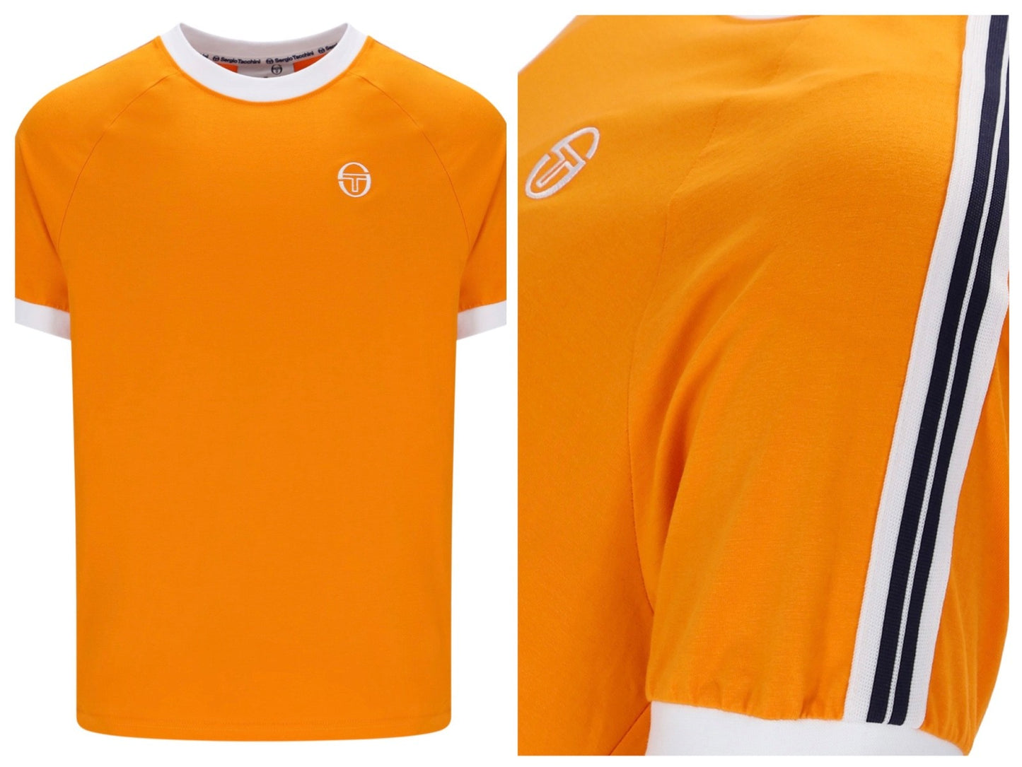 Sergio Tacchini Pino Ringer Mykonos Orange T-Shirt - World Cup Edition