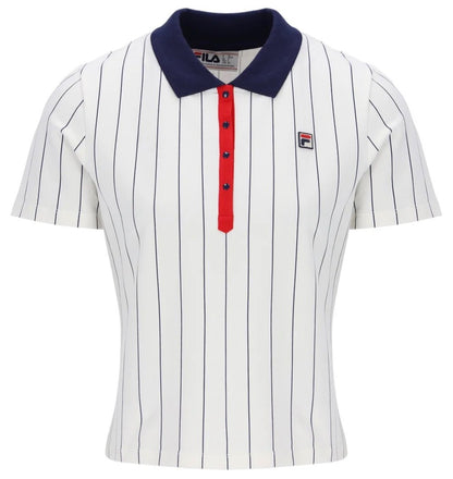 Fila Vintage BAI Women’s Off White Tennis Polo Shirt - Ltd Edition