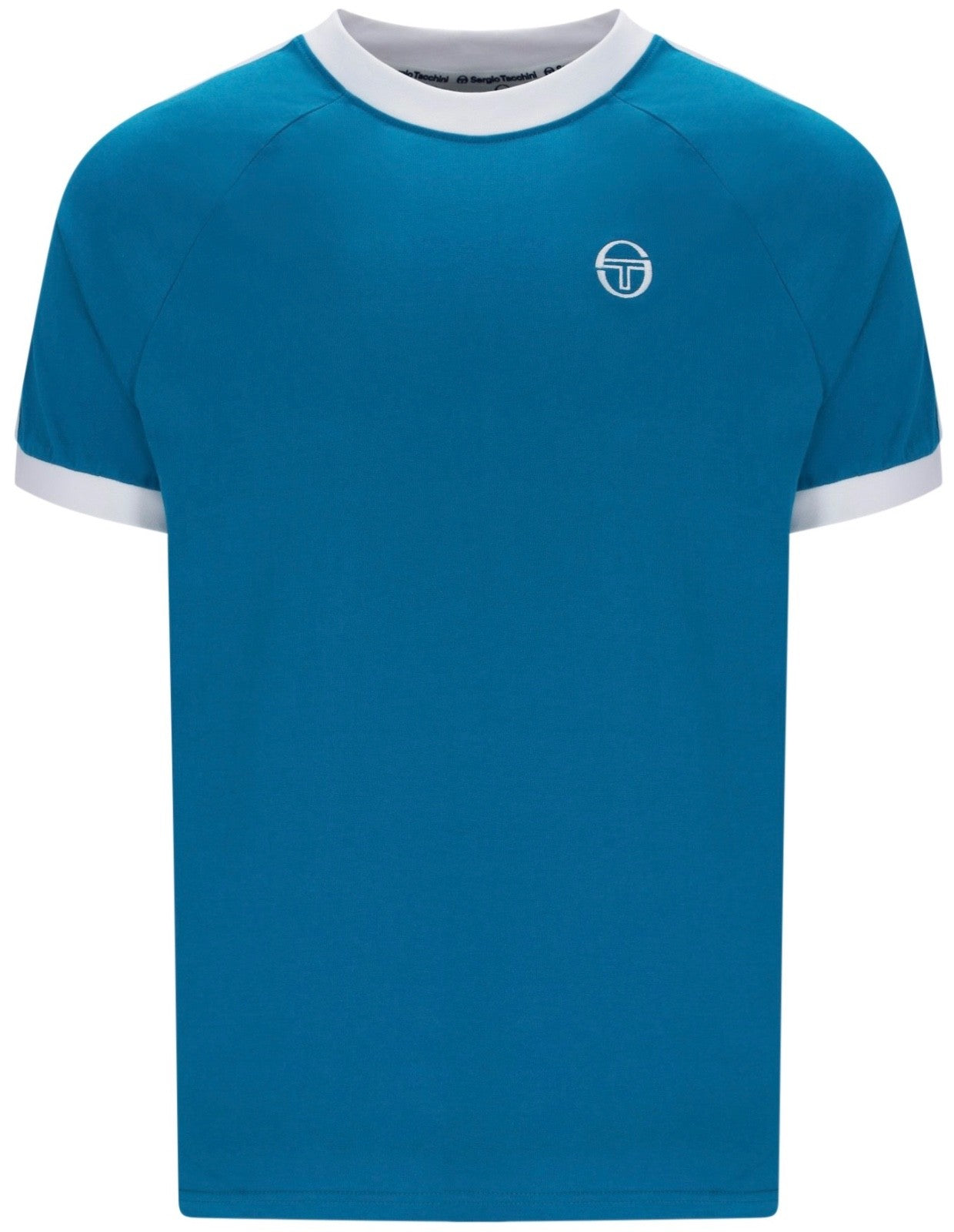 Sergio Tacchini Pino Ringer Mykonos Blue T-Shirt - World Cup Edition