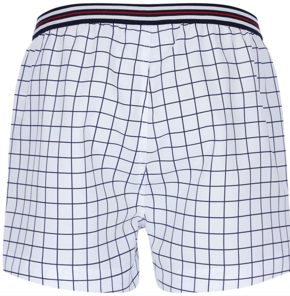 Fila Borg Hightide Retro Borg Wimbledon White Check Tennis Shorts (Casuals)
