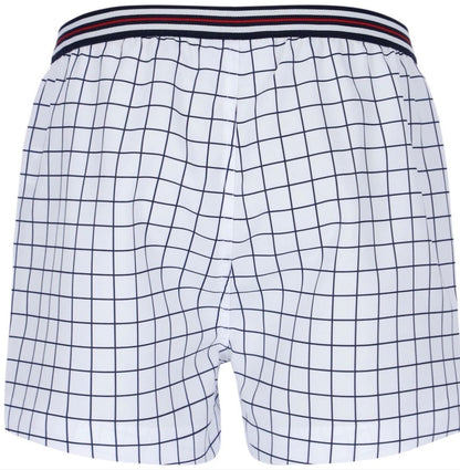 Fila Borg Hightide Retro Borg Wimbledon White Check Tennis Shorts (Casuals)