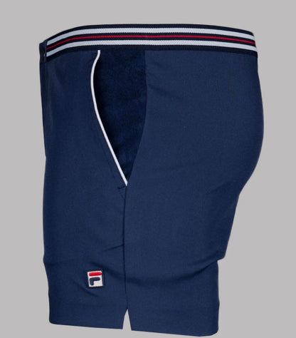 Fila Borg Hightide Borg Retro Blue Tennis Shorts - Football Casuals.