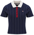 Fila Vintage BAI Women’s Navy Tennis Polo Shirt - Ltd Edition