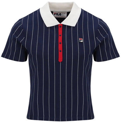 Fila Vintage BAI Women’s Navy Tennis Polo Shirt - Ltd Edition
