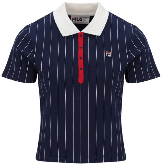 Fila Vintage BAI Women’s Navy Tennis Polo Shirt - Ltd Edition