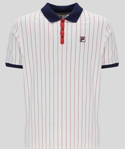 Fila Bjorn Borg BB1 Polo Tennis Shirt - 100% Cotton - Off White - Wimbledon