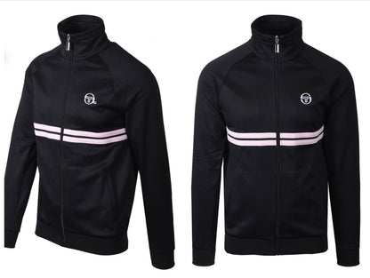 Sergio Tacchini Dallas - Mcenroe Black/Lilac -  Track Top RRP £80