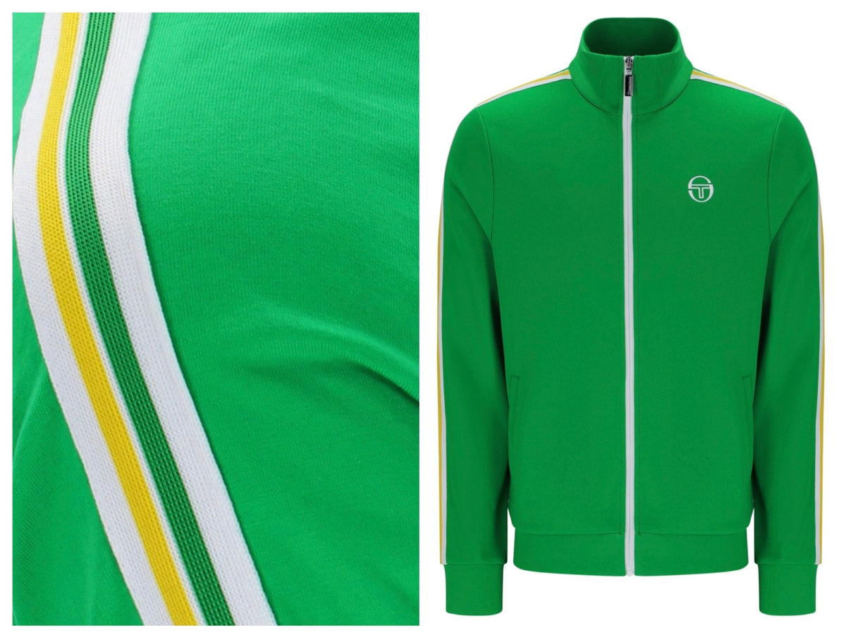 Sergio Tacchini Franco Green Tennis Track Top RRP £80