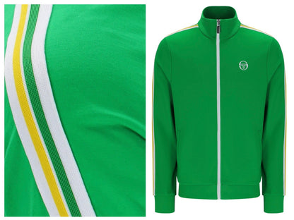 Sergio Tacchini Franco Green Tennis Track Top RRP £80