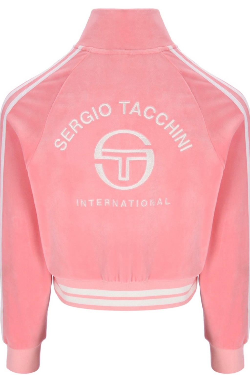 Sergio Tacchini Carmella Women’s Luxurious Pink Vekour Track Top