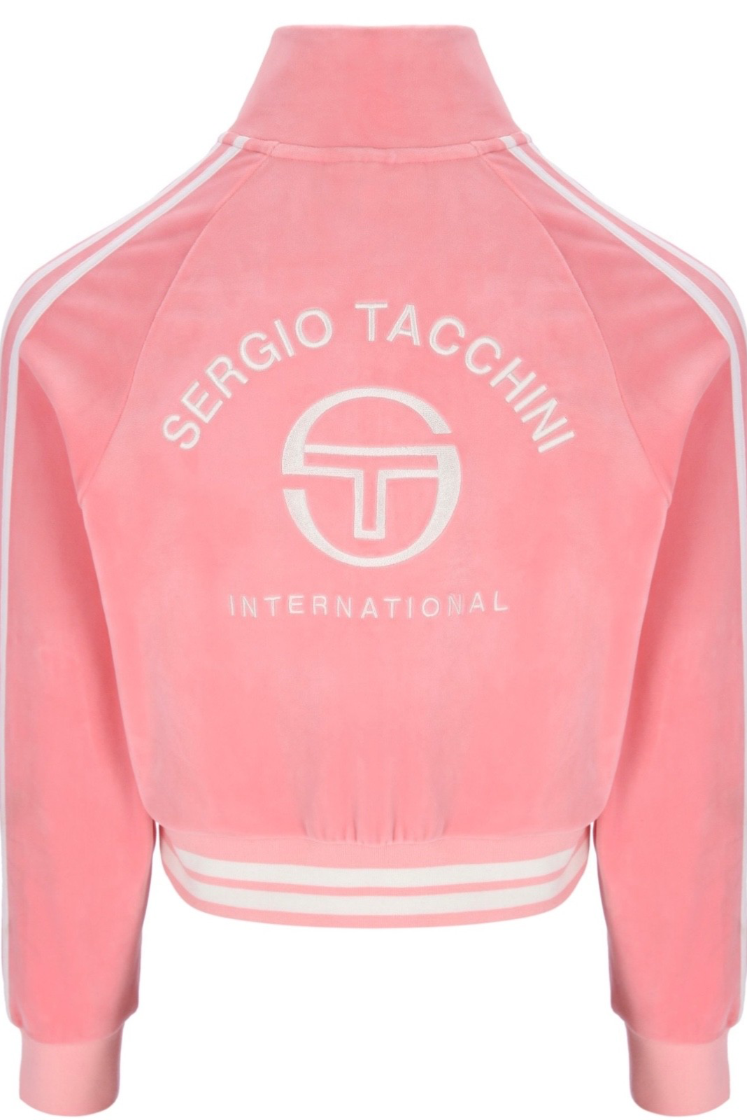 Sergio Tacchini Carmella Women’s Luxurious Pink Vekour Track Top