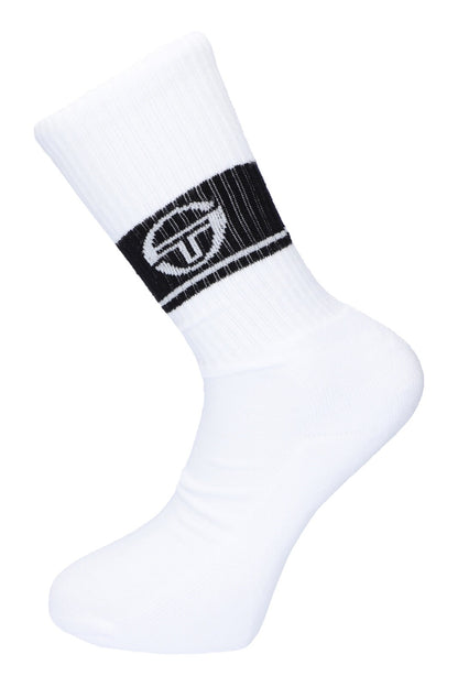 Sergio Tacchini/John McEnroe-2 x Pairs of Tennis Socks-White/Navy or Navy/White.