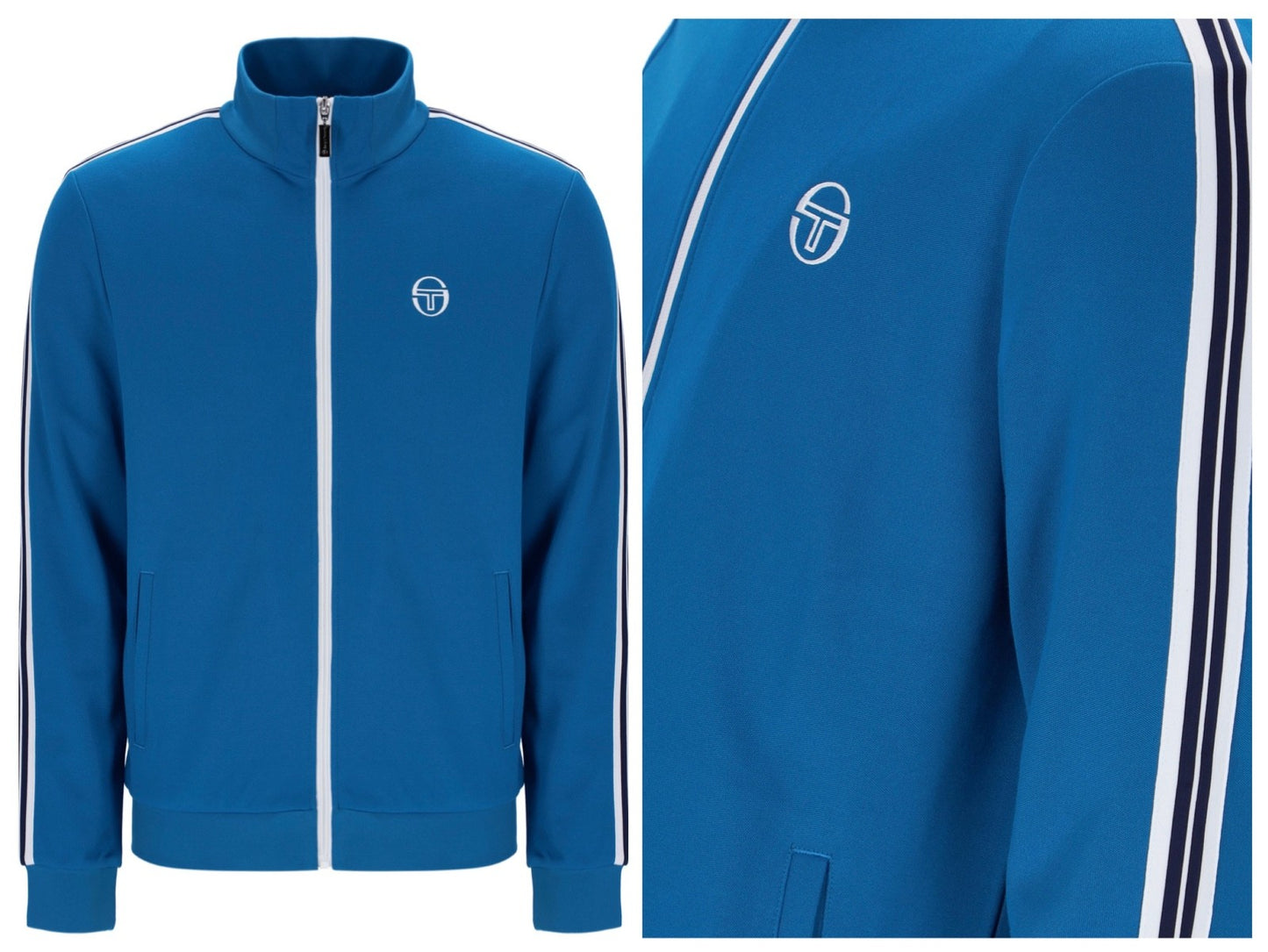 Sergio Tacchini Franco Blue Tennis Track Top RRP £80
