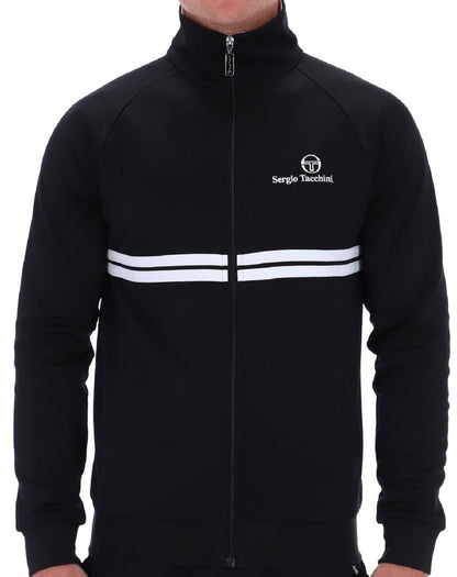 Sergio Tacchini New Dallas John Mcenroe Black - Tennis Track Top RRP £80