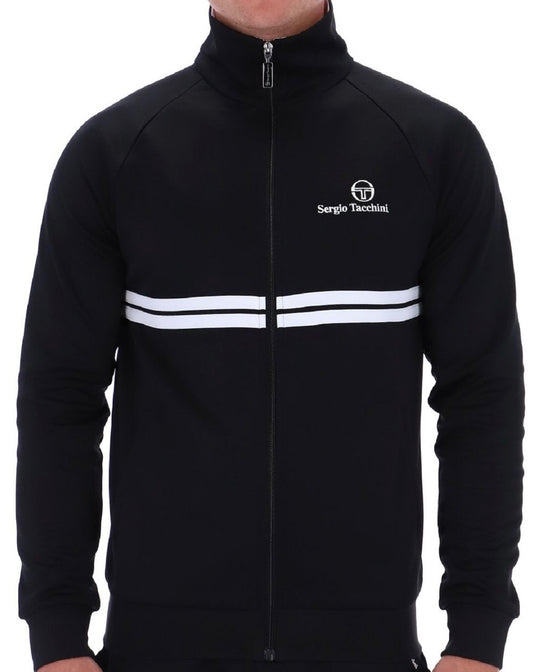 Sergio Tacchini New Dallas John Mcenroe Black - Tennis Track Top RRP £80