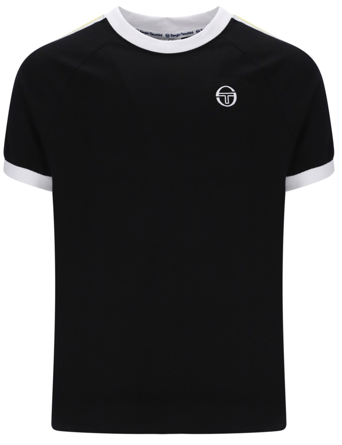 Sergio Tacchini Pino Ringer Black T-Shirt - World Cup Edition