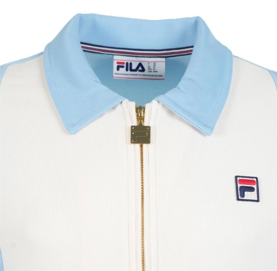 Fi Tommaso Off White/Blue Track Top - RRP £75 - Bjorn Borg